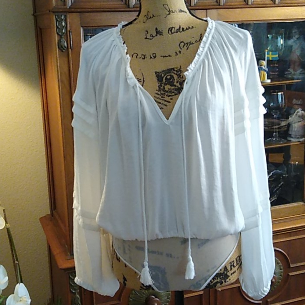 Free People White Bodysuit